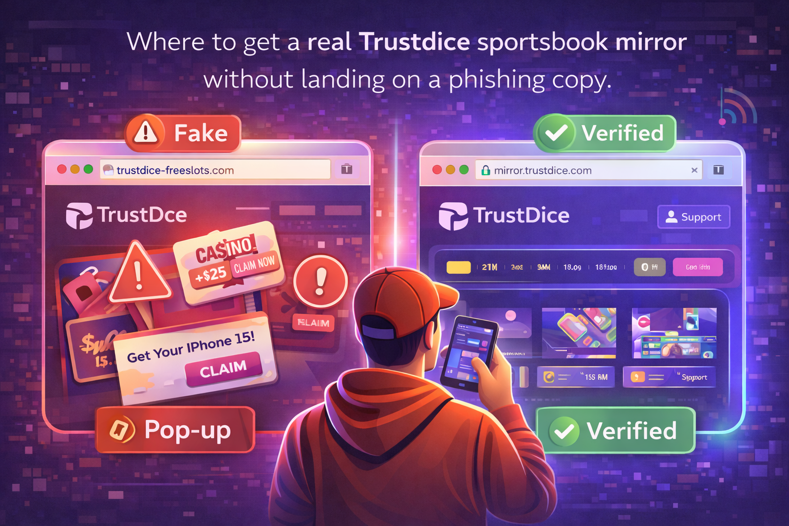 Как найти актуальное зеркало Trustdice casino и проверить ссылку перед входом