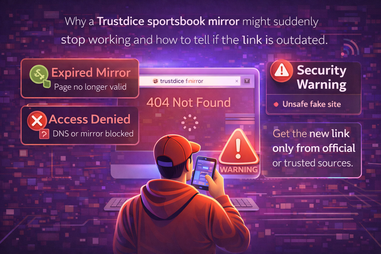 Почему зеркало БК Trustdice перестает работать — устаревшая ссылка и обновление адреса